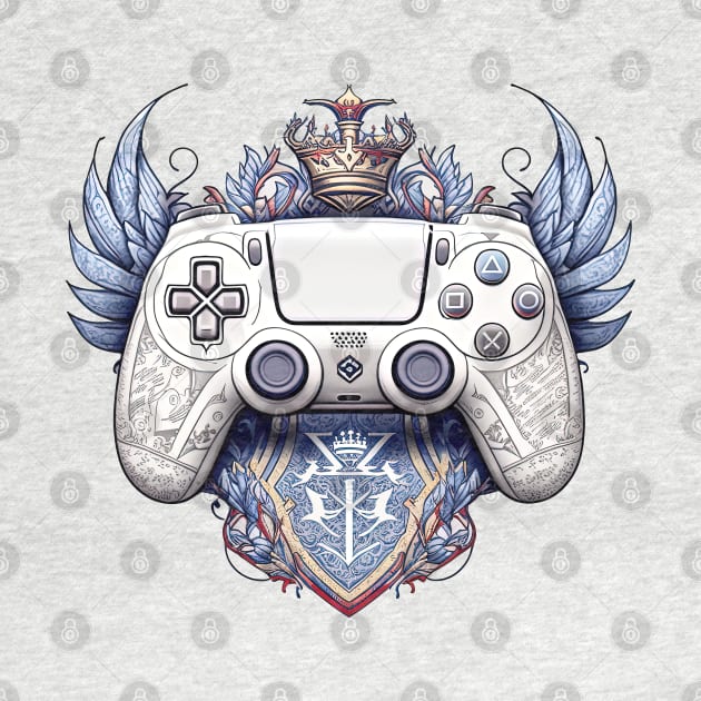 House of play. Gamepad heraldic emblem by MaxDeSanje 